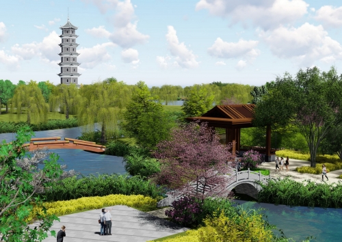 扬州八滩镇核心景观区规划